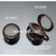 compact powder case with wndow